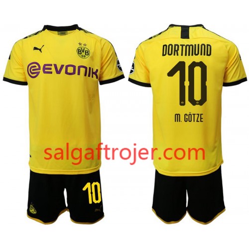 Borussia Dortmund Fodboldtrøjer Mario Gotze 10 Børn Hjemmebanesæt 2019/20 Kort ærmer Borussia Dortmund Fodboldtrøjer Mario Gotze 10 Børn Hjemmebanesæt 2019/20 Kort ærmer